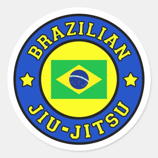 Brazilian Jiu Jitsu Classic Round Sticker (Front)