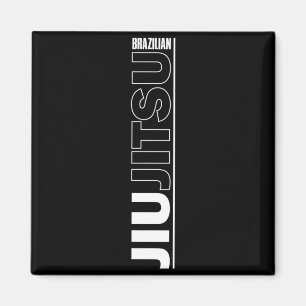 Brazilian Jiu Jitsu Clean Vertical Martial Arts Magnet