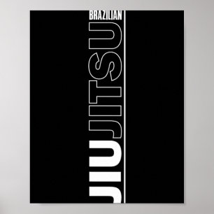 Brazilian Jiu Jitsu Clean Vertical Martial Arts Poster