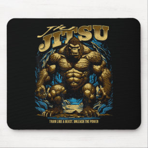 Brazilian Jiu Jitsu __ Cool MMA Fighter Aggressive Mouse Pad