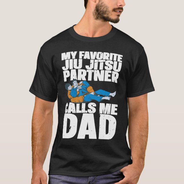 Brazilian Jiu Jitsu Dad BJJ Mixed Martial Jiu Jits T-Shirt (Front)