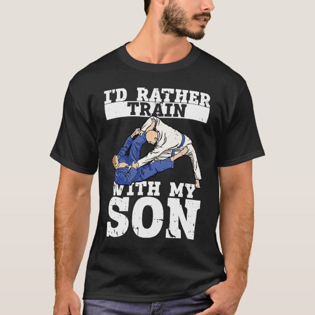 Brazilian Jiu Jitsu Dad BJJ Mixed Martial Jiu Jits T-Shirt (Front)