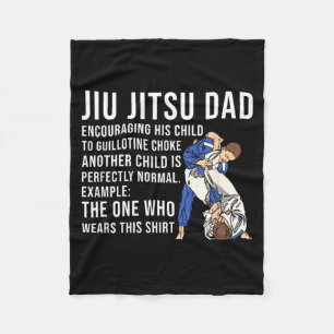Brazilian Jiu Jitsu Dad Martial Arts BJJ Father Fleece Blanket