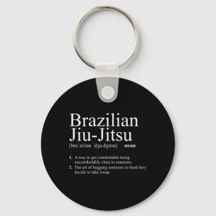 Brazilian Jiu Jitsu Definition Funny Martial Arts Key Ring