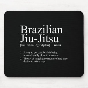 Brazilian Jiu Jitsu Definition Funny Martial Arts Mouse Pad