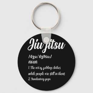 Brazilian Jiu Jitsu Definition Martial Art Combat Key Ring