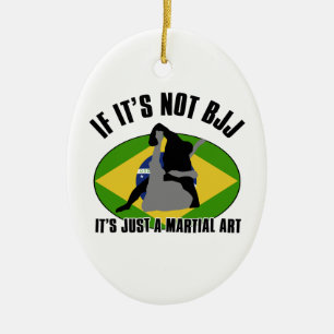 brazilian-jiu-jitsu design ceramic ornament