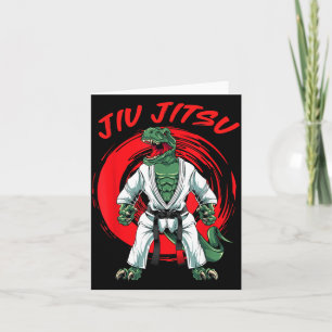 Brazilian Jiu Jitsu Dinosaur Card