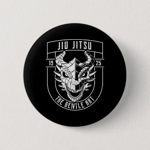 Brazilian Jiu Jitsu Dragon 6 Cm Round Badge