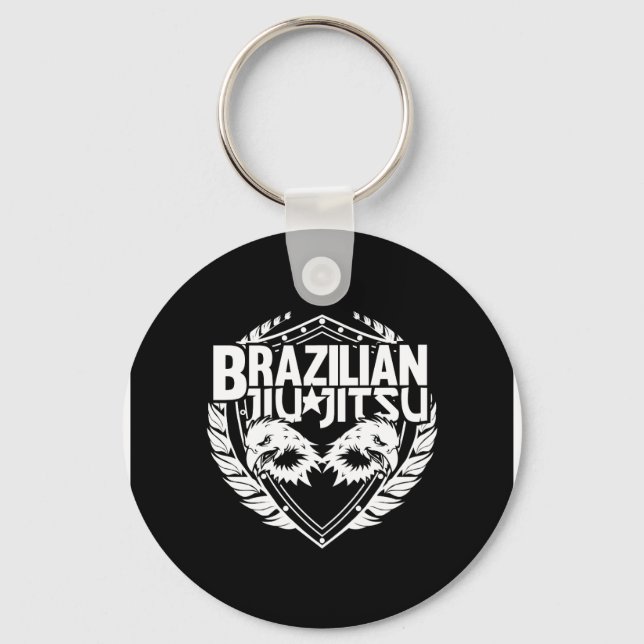 Brazilian Jiu Jitsu Emblem Key Ring (Front)