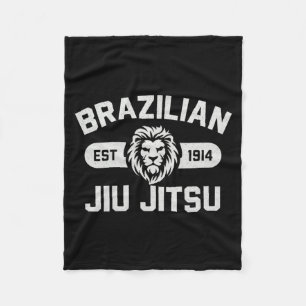 Brazilian Jiu Jitsu Est 1914 Premium Tri-blend Fleece Blanket