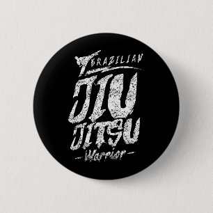Brazilian Jiu Jitsu Fighter BJJ Martial Arts 6 Cm Round Badge