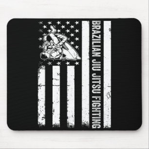 Brazilian Jiu Jitsu Fighting - Jiu Jitsu Fighter Mouse Pad