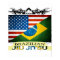 Brazilian Jiu JItsu Flag Fusion poster
