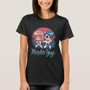 Brazilian Jiu-Jitsu Funny Murder Yoga design T-Shirt