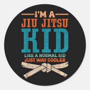 Brazilian Jiu Jitsu Gi Funny A Jiu Jitsu Girls Classic Round Sticker
