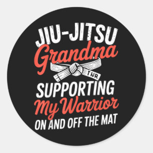 Brazilian Jiu-Jitsu Grandma Proud Jiu-Jitsu Classic Round Sticker
