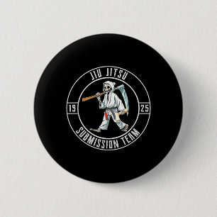 Brazilian Jiu Jitsu Grappling and Leg Locks 6 Cm Round Badge