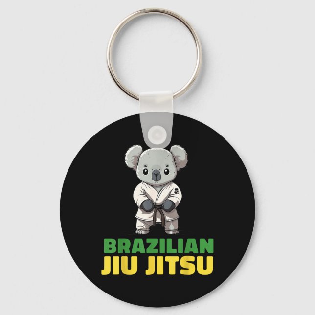 Brazilian Jiu Jitsu Grappling Koala Key Ring (Front)