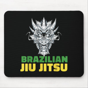 Brazilian Jiu Jitsu Grappling - MMA BJJ Dragon Mouse Pad