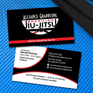 Brazilian Jiu-Jitsu Instructor Business Card