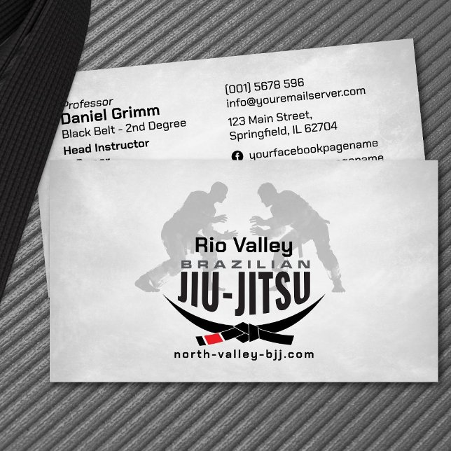 Brazilian Jiu-Jitsu Instructor Business Card (Creator Uploaded)
