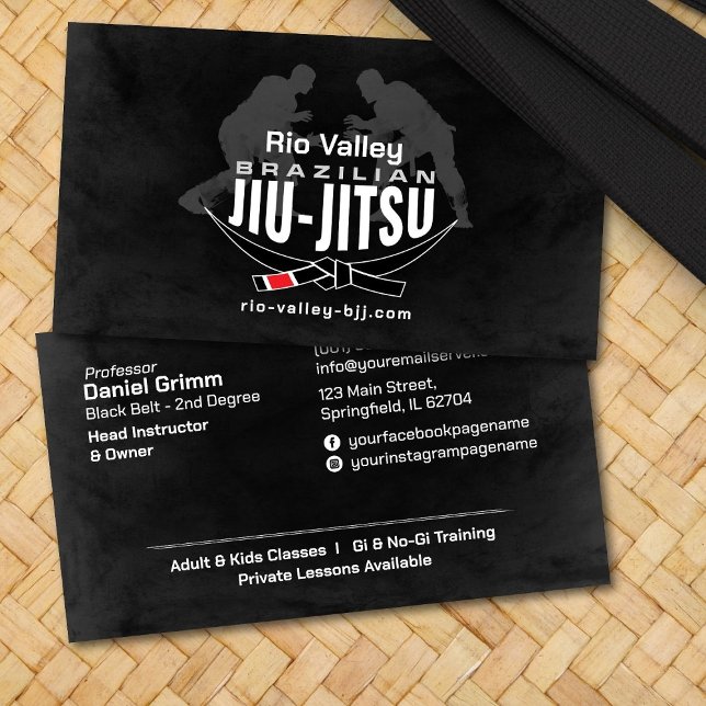 Brazilian Jiu-Jitsu Instructor Business Card (Creator Uploaded)