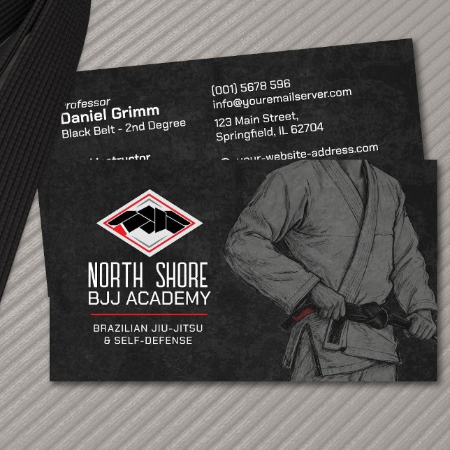 Brazilian Jiu-Jitsu Instructor Business Card (Creator Uploaded)