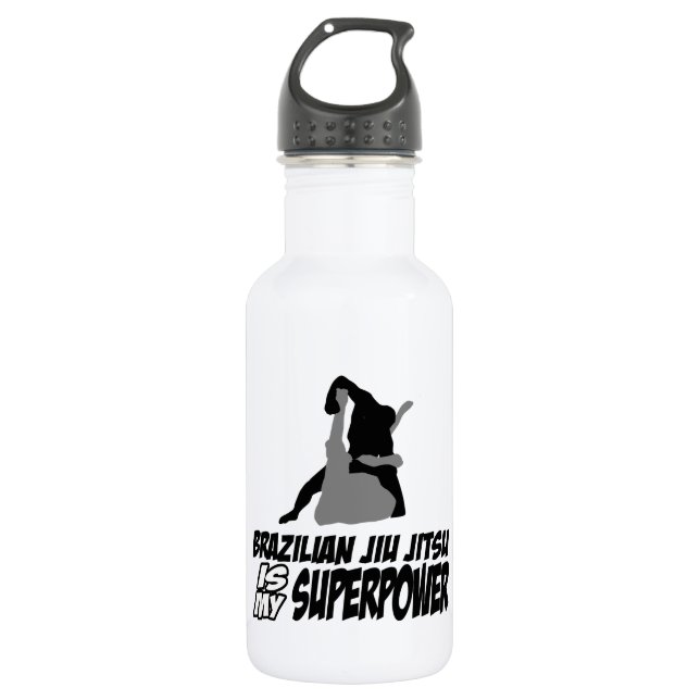Brazilian jiu jitsu is my superpower 532 ml water bottle (Front)