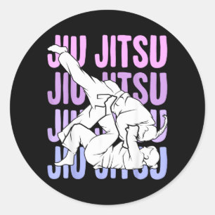 Brazilian Jiu Jitsu Jiujitsu BJJ Girls Women Classic Round Sticker