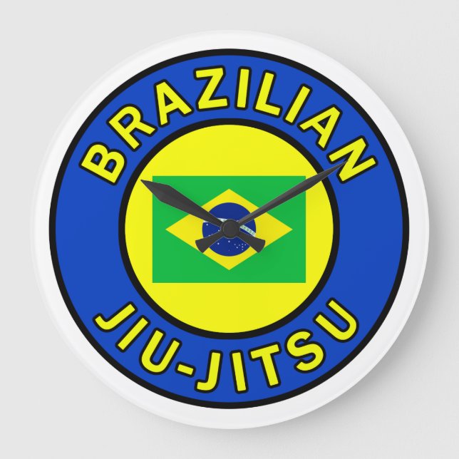 Brazilian Jiu Jitsu Large Clock (Front)
