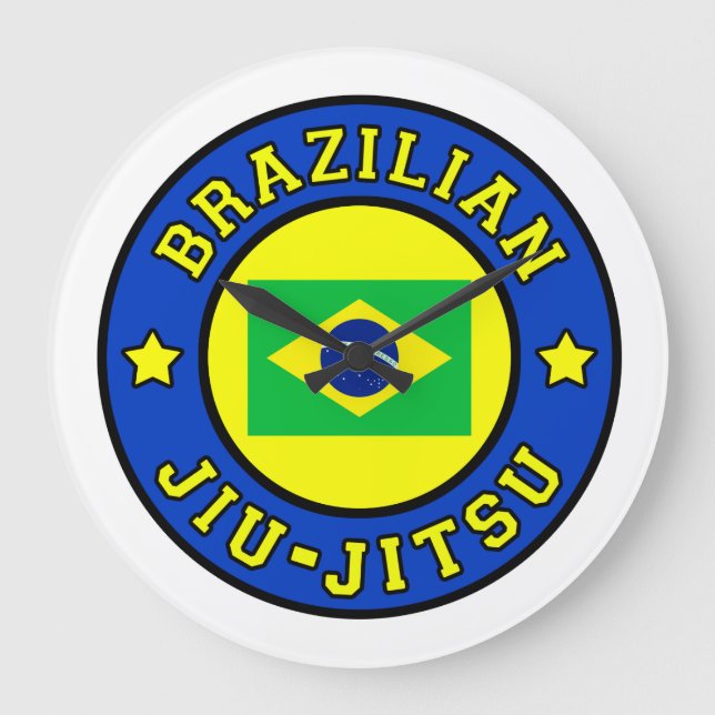 Brazilian Jiu Jitsu Large Clock (Front)