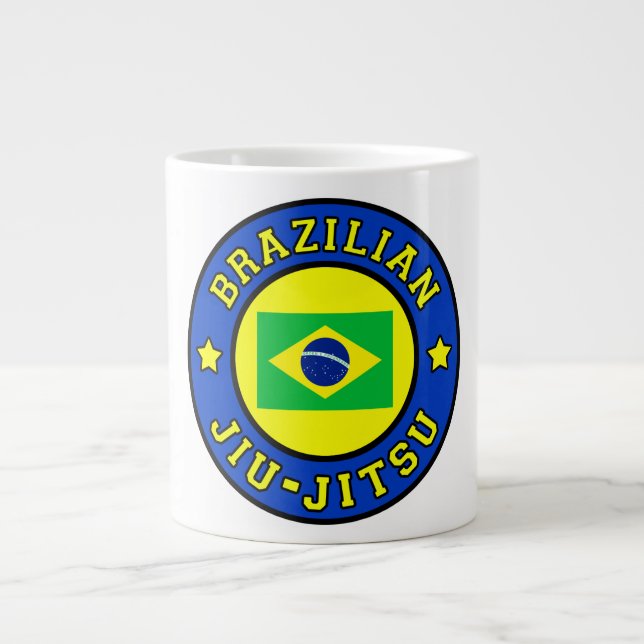 Brazilian Jiu Jitsu Large Coffee Mug (Front)