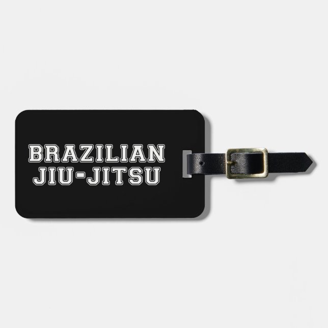 Brazilian Jiu Jitsu Luggage Tag (Front Horizontal)