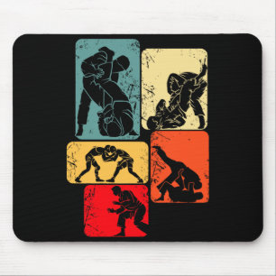 Brazilian Jiu Jitsu Men Kids Boys Jiujitsu BJJ Mouse Pad
