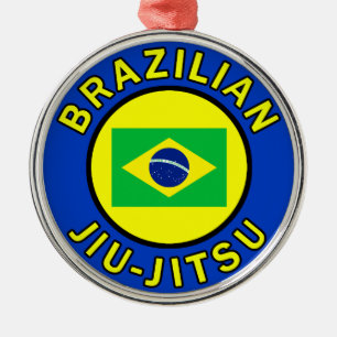Brazilian Jiu Jitsu Metal Ornament