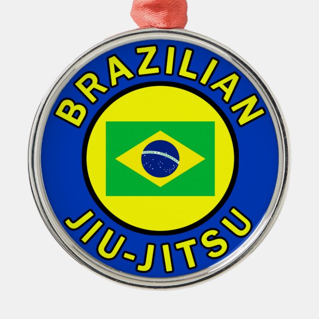 Brazilian Jiu Jitsu Metal Ornament (Front)