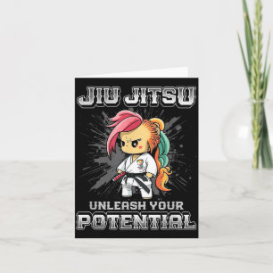 Brazilian Jiu Jitsu MMA and Grappling BJJ Cute Card