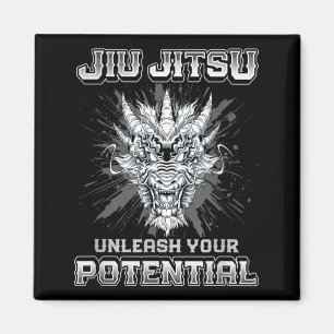 Brazilian Jiu Jitsu MMA and Grappling BJJ Dragon Magnet