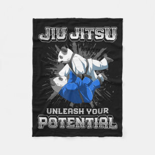 Brazilian Jiu Jitsu MMA and Grappling BJJ Fighting Fleece Blanket