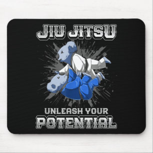 Brazilian Jiu Jitsu MMA and Grappling BJJ Fighting Mouse Pad