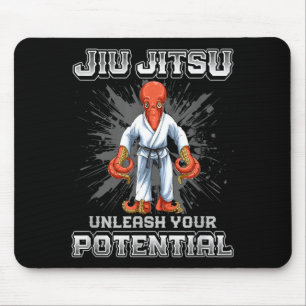Brazilian Jiu Jitsu MMA and Grappling BJJ Octopus Mouse Pad