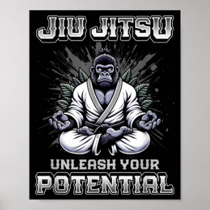 Brazilian Jiu Jitsu MMA and Grappling BJJ Poster