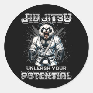 Brazilian Jiu Jitsu MMA and Strong Grappling BJJ Classic Round Sticker