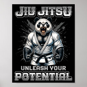 Brazilian Jiu Jitsu MMA and Strong Grappling BJJ Poster