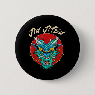 Brazilian Jiu Jitsu MMA BJJ Dragon 6 Cm Round Badge