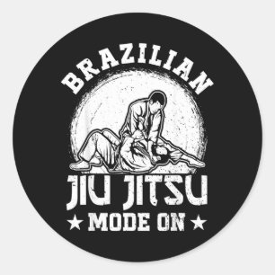 Brazilian Jiu Jitsu Mode On - Brazilian Jiu Jitsu Classic Round Sticker