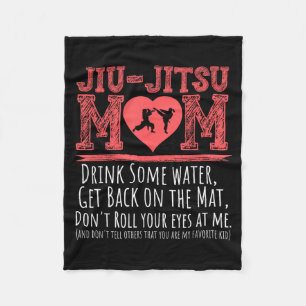 Brazilian Jiu Jitsu Mum BJJ Japanese Martial Arts Fleece Blanket
