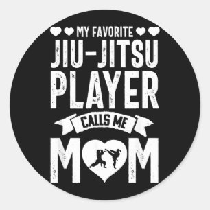 Brazilian Jiu Jitsu Mum BJJ Martial Arts Funny Classic Round Sticker