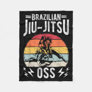 Brazilian Jiu-Jitsu OSS Brazilian Jiu-Jitsu BJJ Fleece Blanket